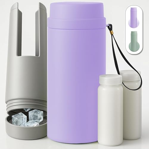 Tilcare Portable Breast Milk Cooler Bottle: 30H Cooling Time, 2 x 150ml/5Oz, Durable BPA-Free Breastmilk Storage Bottles, Breastmilk Cooler, Travel Breastfeeding Milk Chiller for Baby - Image 1