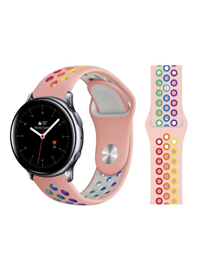 Perfii Replacement Band For Samsung Active 2 40/44Mm Pink Rainbow - Image 2