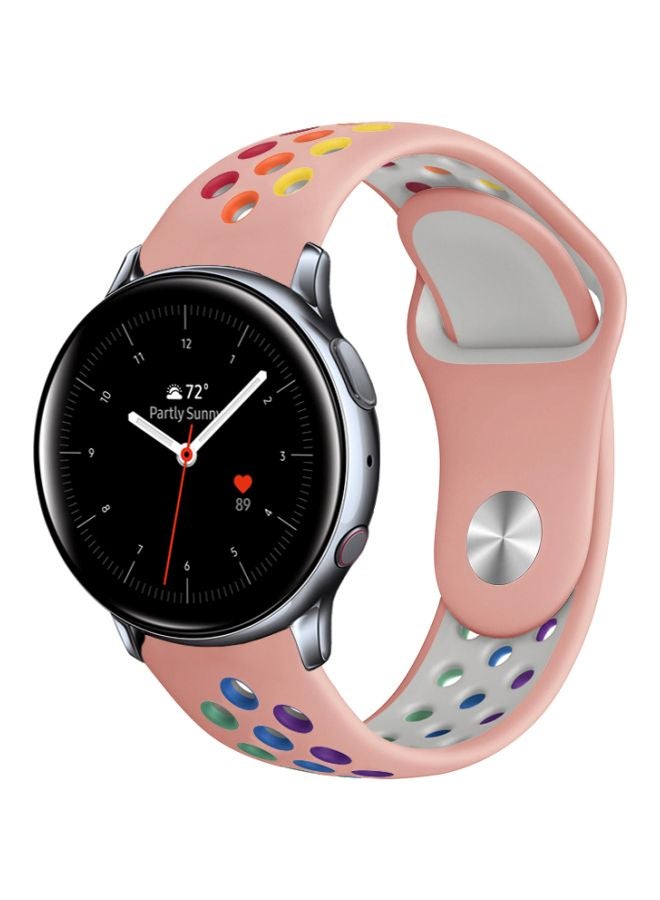 Perfii Replacement Band For Samsung Active 2 40/44Mm Pink Rainbow - Image 1