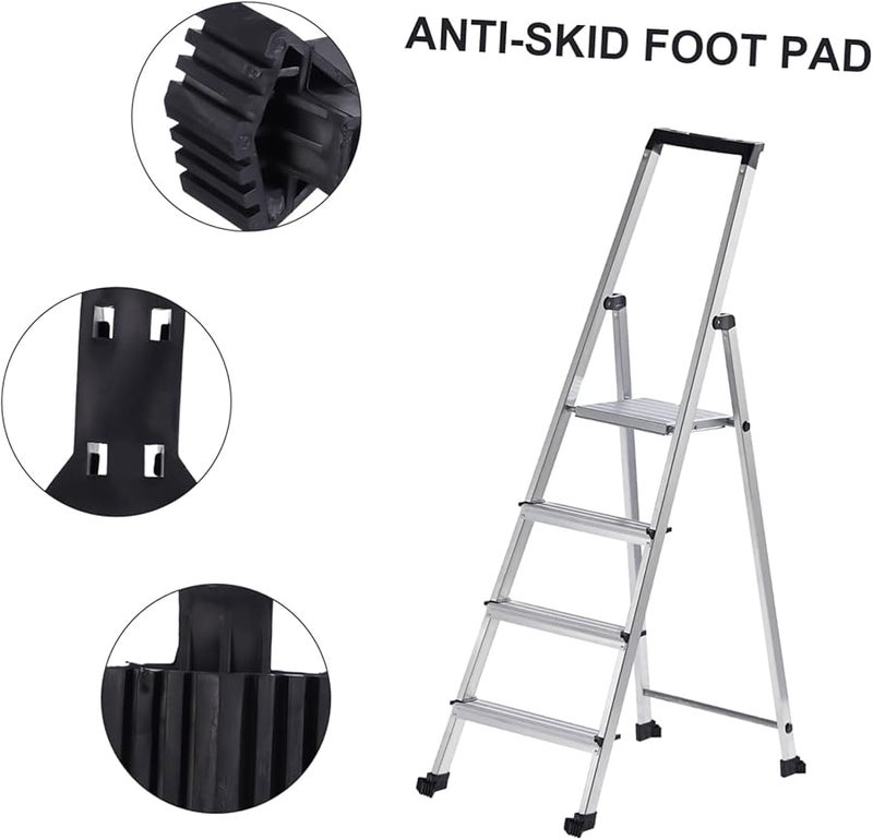 6 قطع أغطية أقدام سلم سوداء غير قابلة للانزلاق لحماية السلالم - Image 4