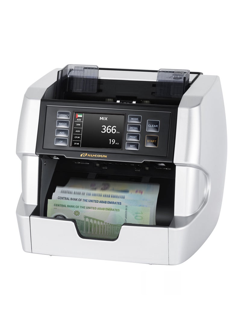 NUCOUN - NUCOUN VC-7 Bank Grade Money Counter Machine Multi Currency Mixed Denomination Cash Counter Value Counter, Serial Number Reading, 2CIS/UV/IR/MG/MT Counterfeit Detection - Image 1