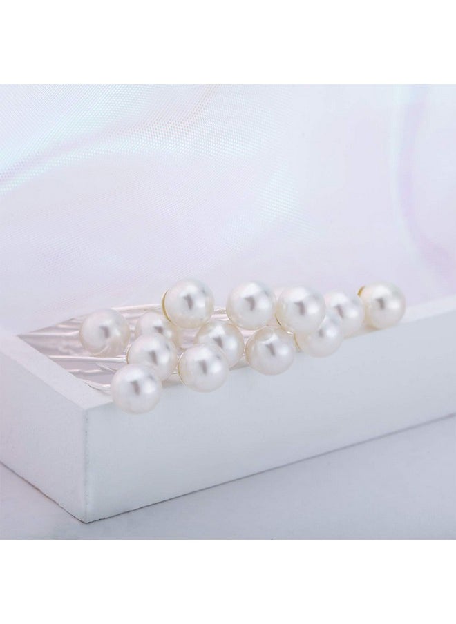 WILLBOND - 40 Packs Pearl Hair Pins Bridal Wedding Pearl Hair Accessories White Pearl Bobby Clips for Brides and Bridesmaids Hair Style - Image 1