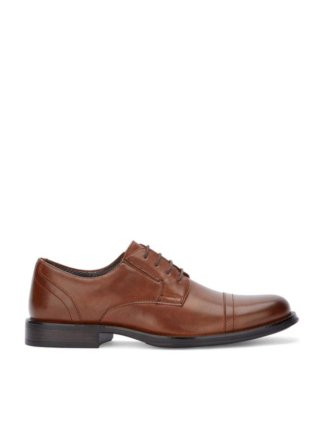 DOCKERS Mens Garfield Dress Cap Toe Oxford Shoe - Wide Widths Available, Tan, 12 M - Image 1