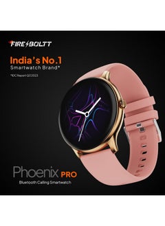 Fire-Boltt Fire-Boltt Phoenix Pro 35.3mm (1.39 inch) Bluetooth Calling Smart Watch, AI Voice Assistant, Metal Body with 120+ Sports Modes, SpO2, Heart Rate Monitoring (Gold Pink)  - Image 2