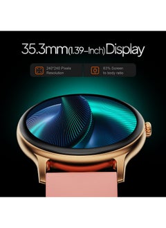 Fire-Boltt Fire-Boltt Phoenix Pro 35.3mm (1.39 inch) Bluetooth Calling Smart Watch, AI Voice Assistant, Metal Body with 120+ Sports Modes, SpO2, Heart Rate Monitoring (Gold Pink)  - Image 4