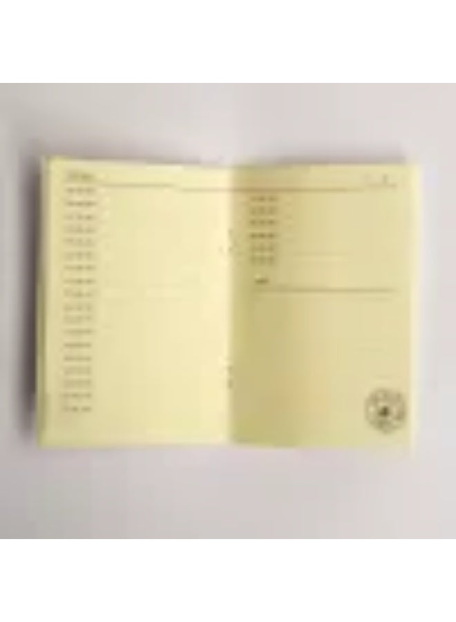 InkJection Daily Hourly Planner A6 size, Better Done, red design - Image 2