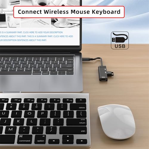 Wefly USB-C Type-C to HDMI 4K@120hz USB 3.0 OTG Converter HDTV Multiport Adapter with Female PD 100W Power Port - Image 5