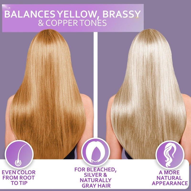BELLISSO Purple Hair Mask - Deep Conditioner and Toner for Blonde, Brassy Hair - Hydrating Repair and After Bleach Treatment for Damaged and Dry Hair - Moisture Conditioning for Bleached Women and Men - Image 2