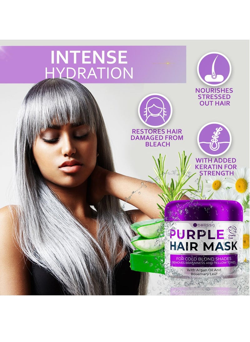 Purple Hair Mask - Deep Conditioner and Toner for Blonde, Brassy Hair - Hydrating Repair and After Bleach Treatment for Damaged and Dry Hair - Moisture Conditioning for Bleached Women and Men - pzsku/ZDE0E8EBDEE856F5F8C49Z/45/_/1737369310/f1adb93a-dd13-4938-982d-960041421258