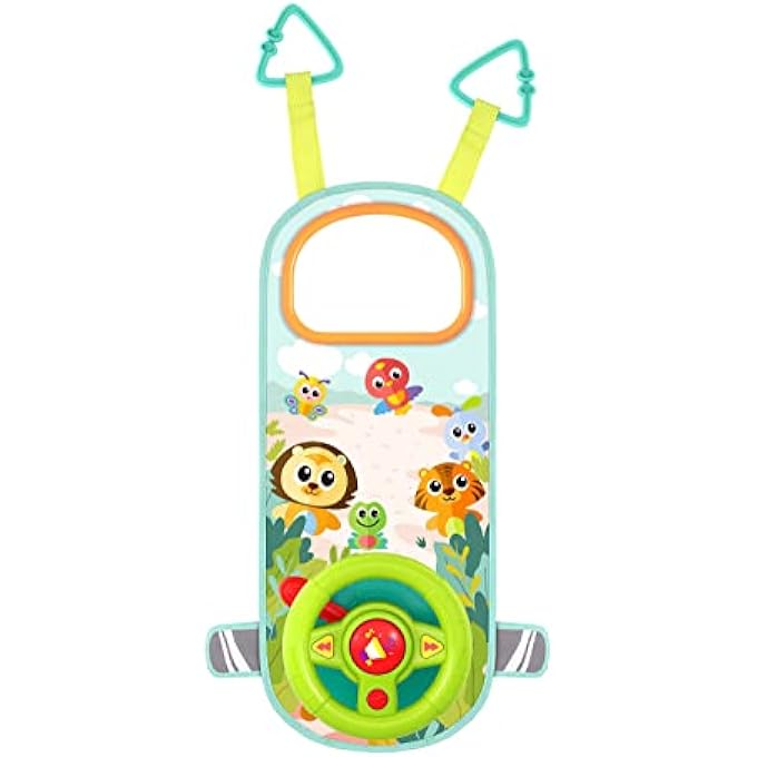 CAR STEERING WHEEL WITH LIGHTS MUSIC INDICATOR AND HORN PRETENT TO DRIVE TOY FOR PLAYING AT CAR OR VEHICLE FOR 12 MONTH AND ABOVE BOY AND GIRLS - Image 1