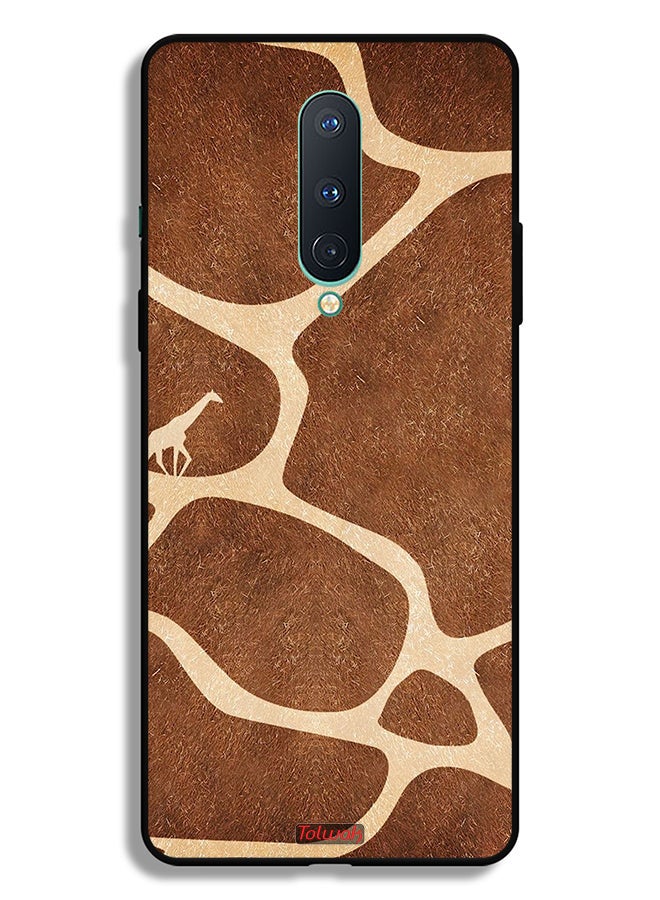 Tolwak OnePlus 8 Protective Case Cover Giraffe Skin - Image 2