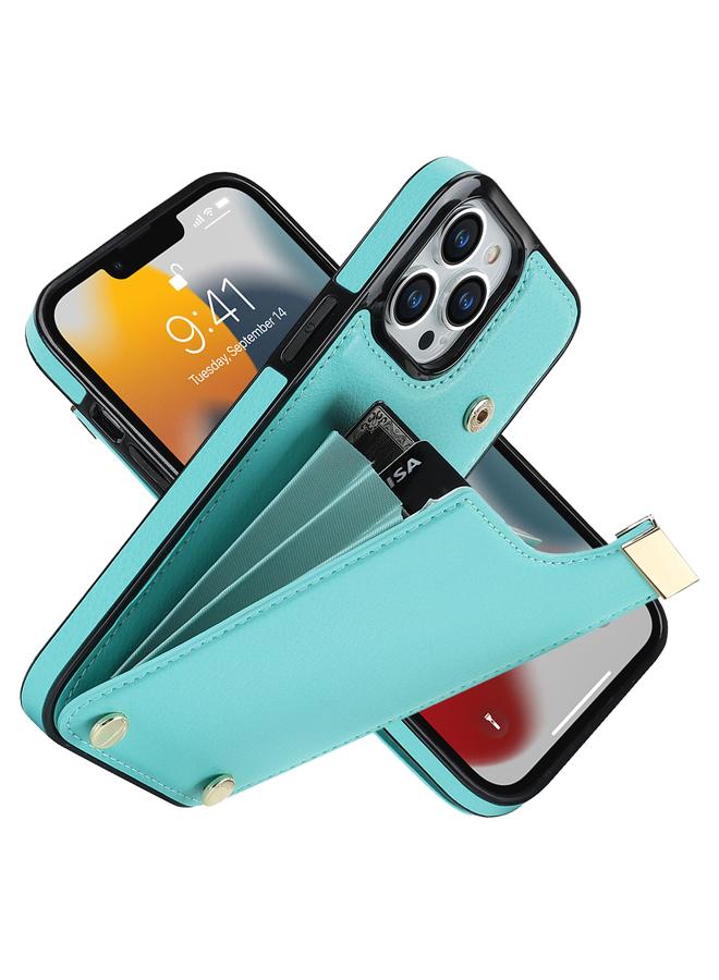 زبون جراب لهاتف iPhone 12 Pro Max مزود بمشبك معدني وفتحات للبطاقات - Image 2