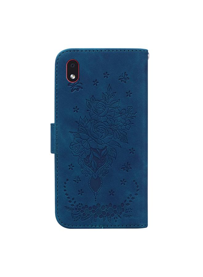 S-TOP Case For Samsung Galaxy A01 Core / M01 Core Butterfly Rose Embossed Leather Phone Case - Image 3