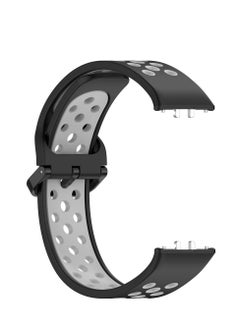 Generic Soft Watchbands Compatible with Samsung Galaxy Fit3 SM-R390 Silicone Sport Wristband Band Replacement Bracelet Quick Release Straps (Grey)  - Image 4