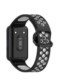 Generic Soft Watchbands Compatible with Samsung Galaxy Fit3 SM-R390 Silicone Sport Wristband Band Replacement Bracelet Quick Release Straps (Grey)  - Image 2