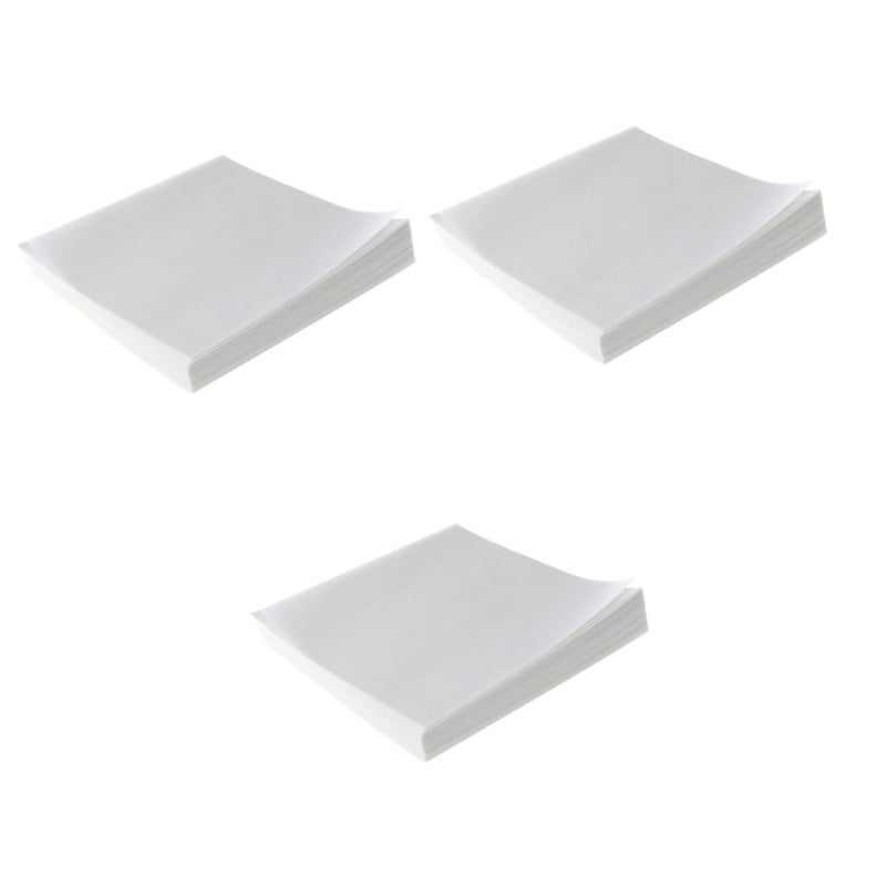 DECHOUS 3sets 500 Sheets Weighing Paper for Scale Measurement Non Absorbent Sample Transfer Dust Paper for Laboratory Use for Analytical Balances 500sheets*3 - Image 1