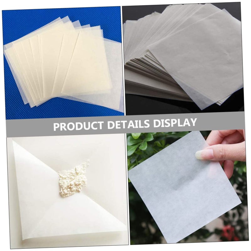 DECHOUS 3sets 500 Sheets Weighing Paper for Scale Measurement Non Absorbent Sample Transfer Dust Paper for Laboratory Use for Analytical Balances 500sheets*3 - Image 3