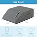 MEGCXIT Leg Pillow Elevation Blood Circulation Leg Wedge for Elevation for Swelling Leg Elevating Pillow for After Surgery Memory Foam Foot Knee Pillow for Back Sleeping 24228 Inch Dark Grey - Image 4