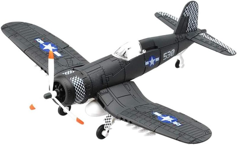 klarako Simulation Plastic Assembled Model Kit Airplane 1/48 Scale Aircraft Plane Model Gift for Adult - Dark Gray - Image 3