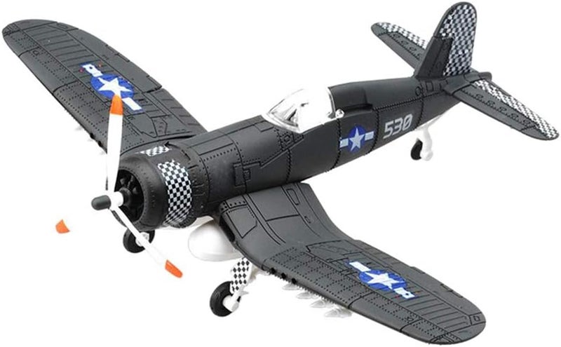 klarako Simulation Plastic Assembled Model Kit Airplane 1/48 Scale Aircraft Plane Model Gift for Adult - Dark Gray - Image 5