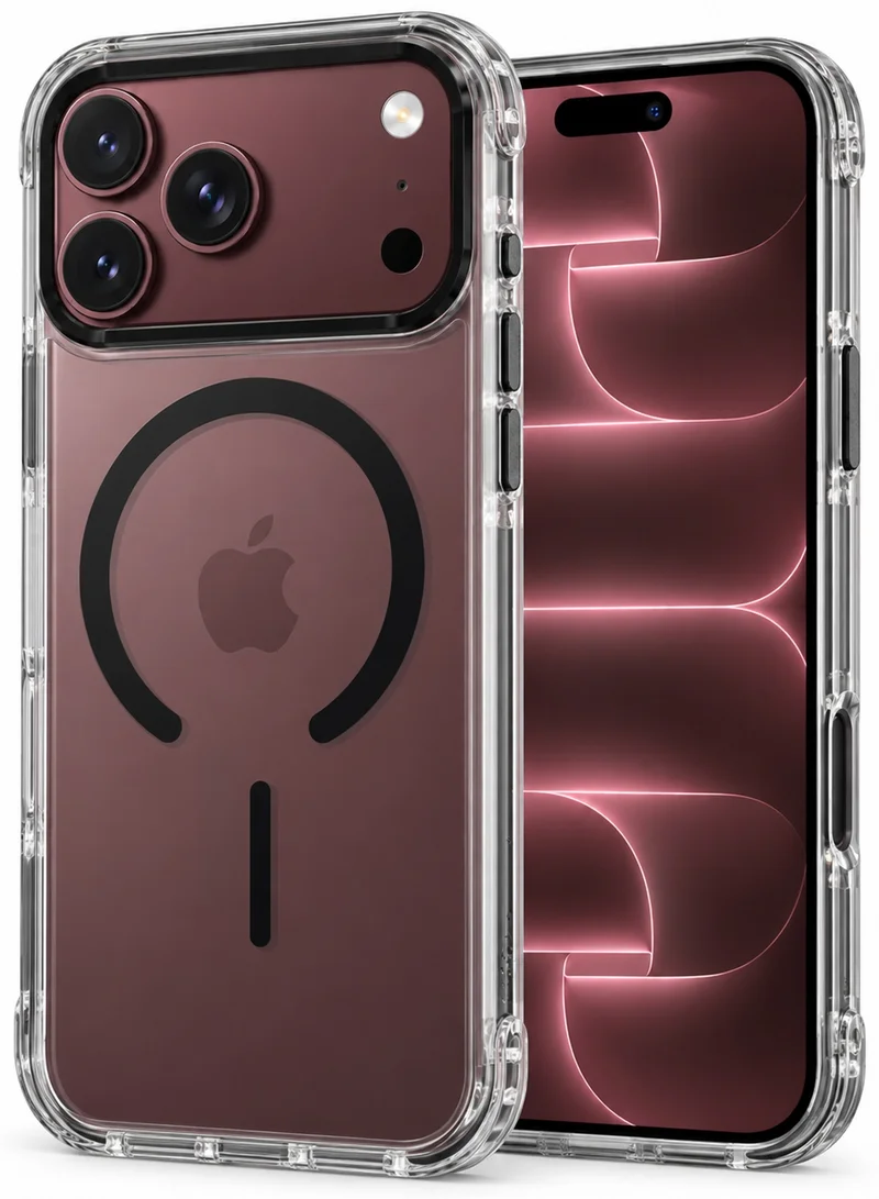 WYE Case for iPhone 18 & 17 Pro Max, Crystal Clear Magnetic Cover with MagSafe Compatibility, Shockproof Transparent Phone Case, Raised Camera & Screen Protection, Slim Anti-Scratch Protective Case