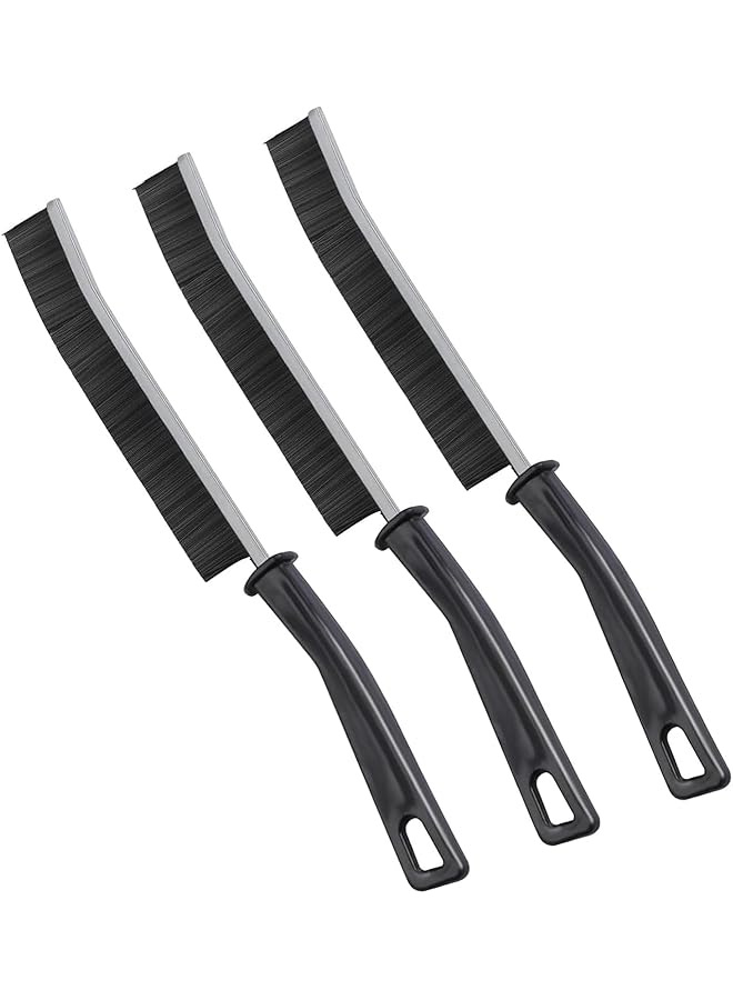 PROMASS 3 Pcs Hard Bristle Crevice Cleaning Brush, Perfect small gap cleaning brush for Cleaning Gaps,Multifunctional Crevice Brush for house needs - Image 1
