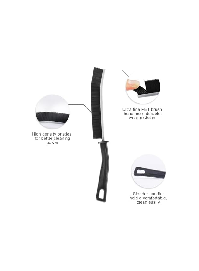 PROMASS 3 Pcs Hard Bristle Crevice Cleaning Brush, Perfect small gap cleaning brush for Cleaning Gaps,Multifunctional Crevice Brush for house needs - Image 2