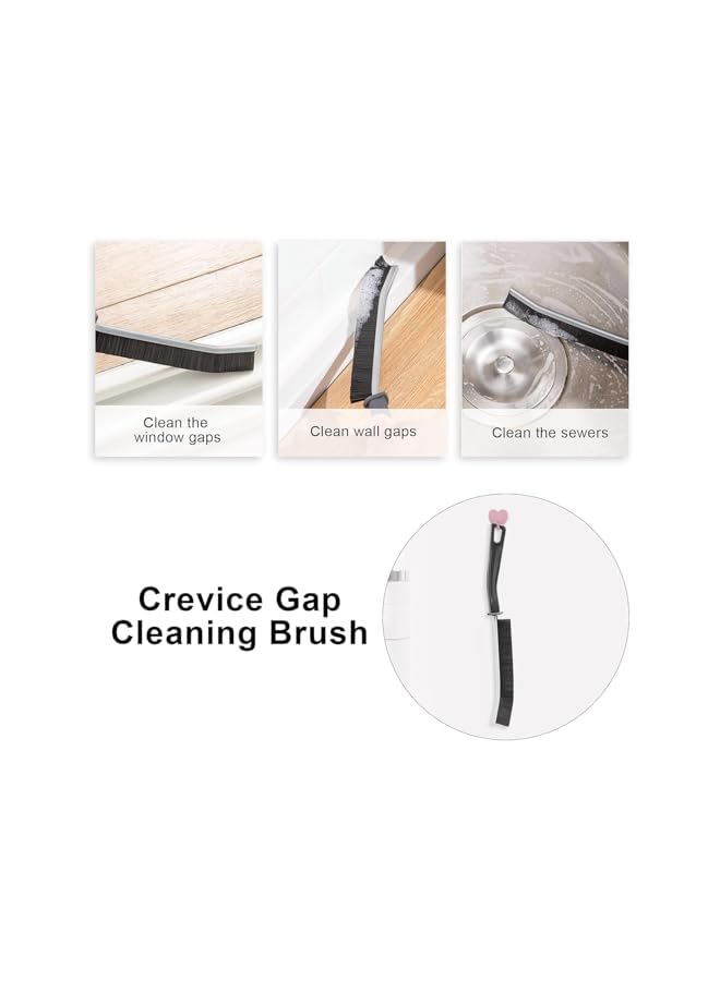 PROMASS 3 Pcs Hard Bristle Crevice Cleaning Brush, Perfect small gap cleaning brush for Cleaning Gaps,Multifunctional Crevice Brush for house needs - Image 3