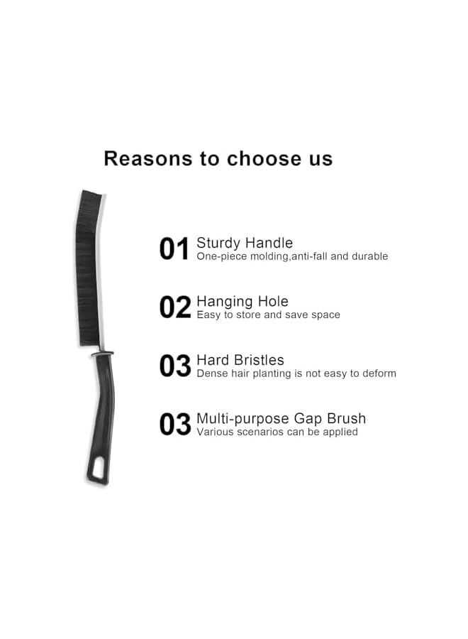 PROMASS 3 Pcs Hard Bristle Crevice Cleaning Brush, Perfect small gap cleaning brush for Cleaning Gaps,Multifunctional Crevice Brush for house needs - Image 4