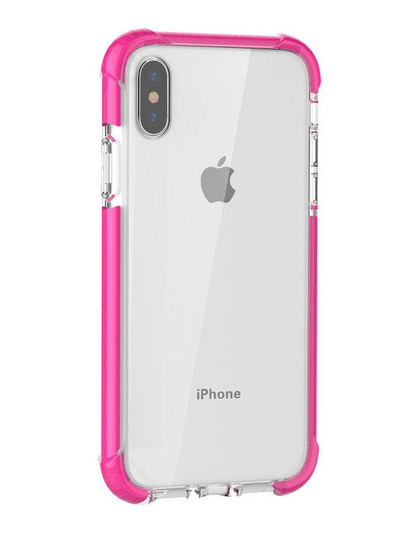 EHOME Protective Bumper Case Cover For Apple iPhone X Pink/Clear