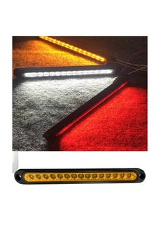 Generic LED flashlight ruler 25cm 15 LED4-terminal wire, bright LED lighting, multiple lighting modes (fixed / flash / moving) waterproof suitable for cars, bicycles and trucks - yellow color lighting - from Rana store  - Image 3