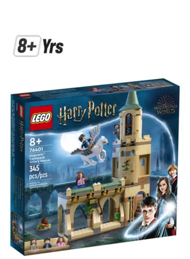 LEGO Harry Potter Hogwarts Courtyard: Sirius’s Rescue 76401 Building Kit (345 Pieces) - Image 1