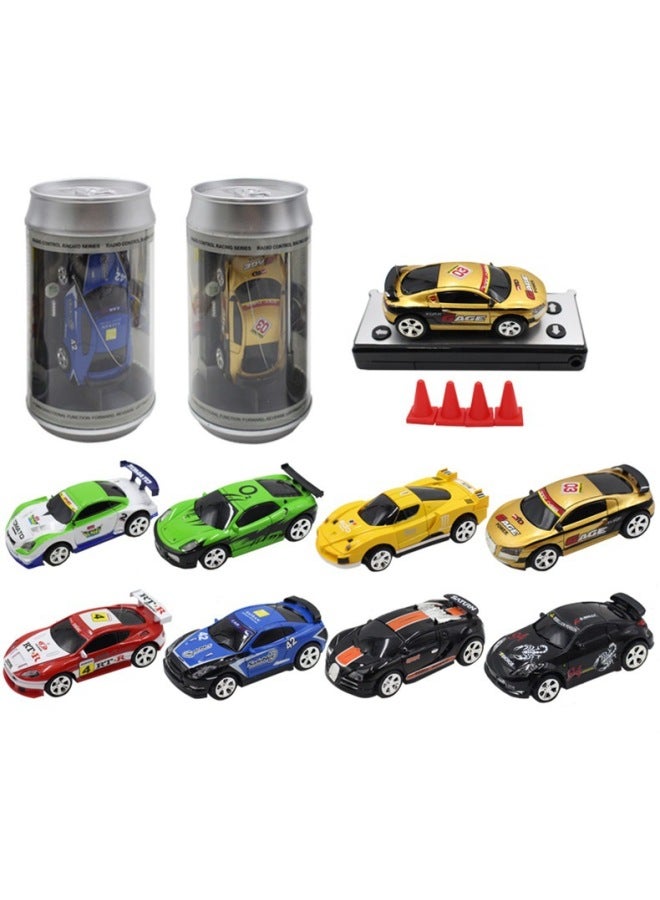 Strictly Select 2.4G Mini Coke Can Power Induction Four-way Remote Control Racing APP Dual-mode Car Toy Model-Color:The Old 2.4g Random One (no App)  - Image 1