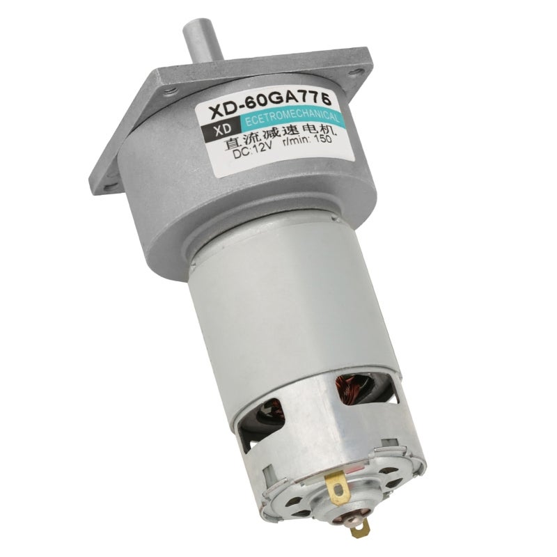 XD DC Gear Motor: 12V/24V 35W Pure Copper Coil - Metal Gear Wear-Resisting Low Speed Motor With Speed Regulation & Bidirectional Rotation For Office Home Production Automation Safety Equipment Aviation M - Image 1