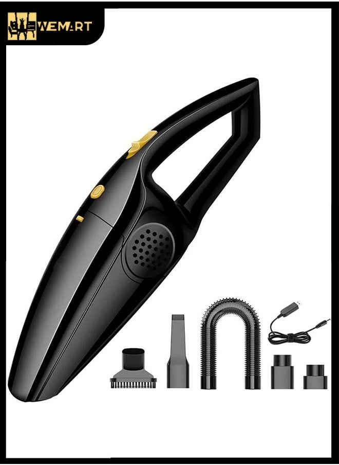 WEMART - Vacuum Cleaner，Handheld Vacuum，Handheld Cordless Vacuum，Car Vacuum Portable Cordless（Black） - Image 1