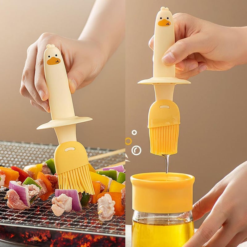 Sixfire Glass Olive Oil Dispenser for Kitchen, 2 in 1 Oil Dispenser Bottle with Silicone Basting Brush for Cooking Vinegar Sauce BBQ Grill Frying Baking,Air Fryer. - Image 3