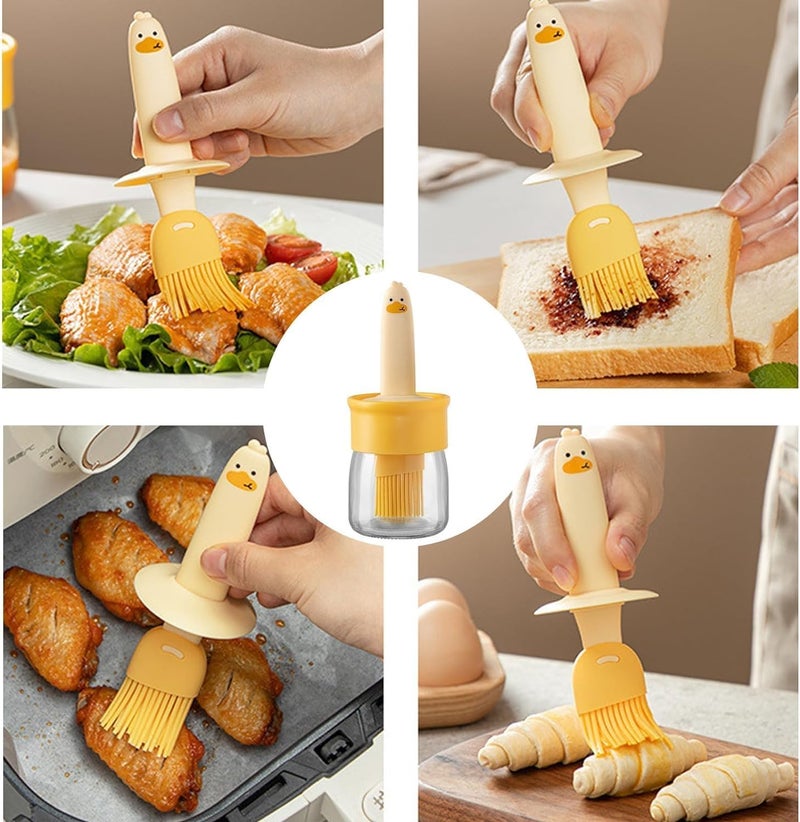 Sixfire Glass Olive Oil Dispenser for Kitchen, 2 in 1 Oil Dispenser Bottle with Silicone Basting Brush for Cooking Vinegar Sauce BBQ Grill Frying Baking,Air Fryer. - Image 4