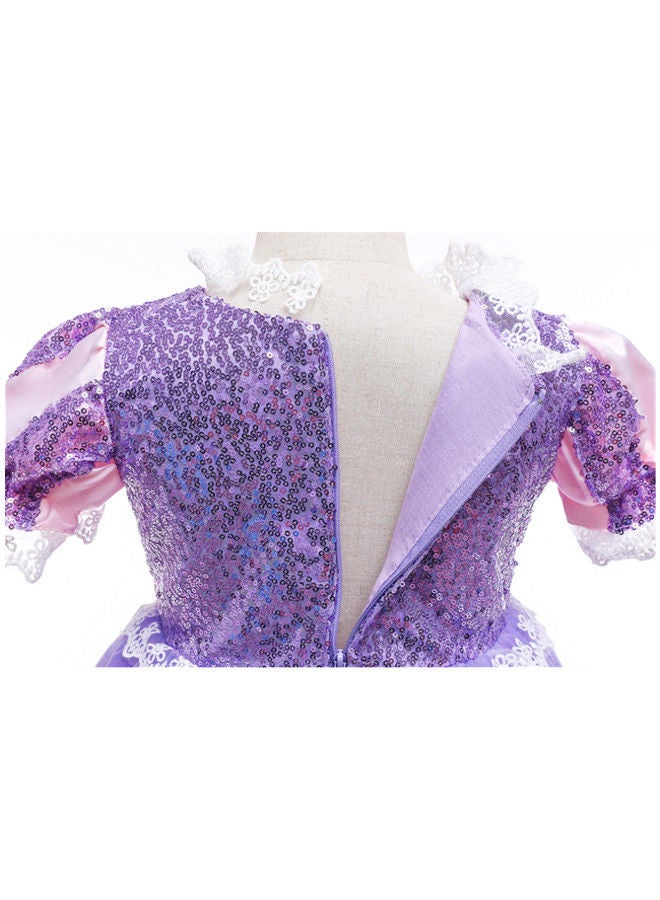 Beauenty Princess Rapunzel Dress Up Girls Party Cosplay Girl Clothing Birthday Sequined Kids Luxury Fairy Costume Pageant Ball Gown - Image 5