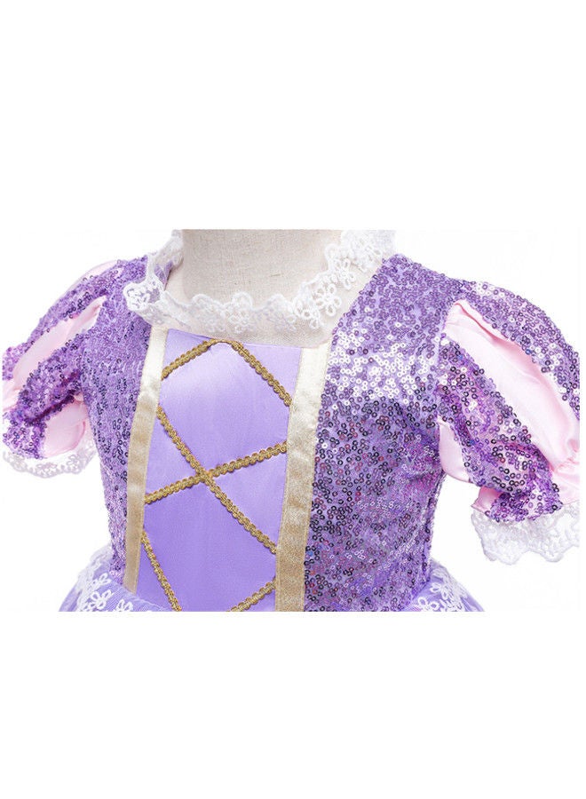 Beauenty Princess Rapunzel Dress Up Girls Party Cosplay Girl Clothing Birthday Sequined Kids Luxury Fairy Costume Pageant Ball Gown - Image 4