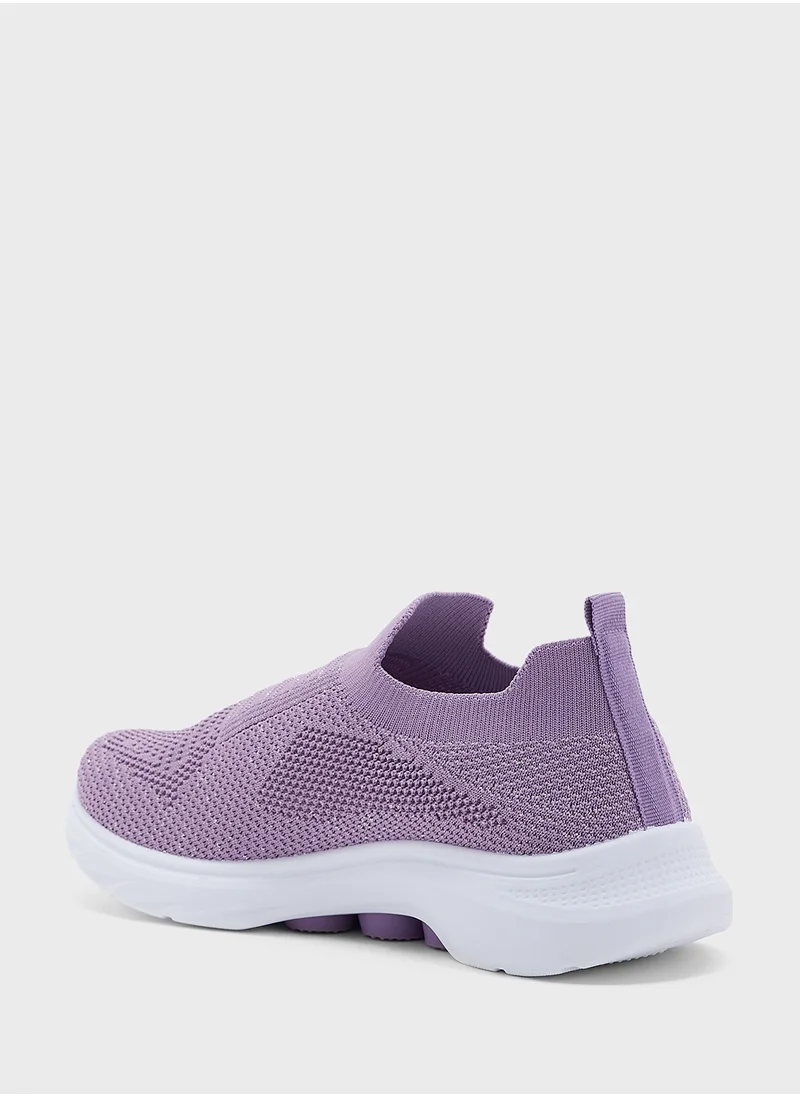 Ginger Breathable Fly Knit Slip On Comfort Shoes