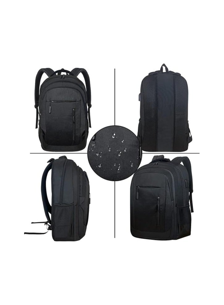 Laptop Backpack for Men, Travel Backpacks Students BookBag with Laptop Compartment, Water Resistant Business Work Casual Computer Daypack with USB Charging/Headphone Port - Image 5