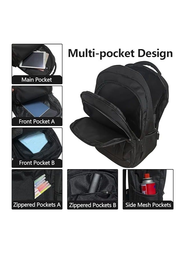 Laptop Backpack for Men, Travel Backpacks Students BookBag with Laptop Compartment, Water Resistant Business Work Casual Computer Daypack with USB Charging/Headphone Port - Image 3