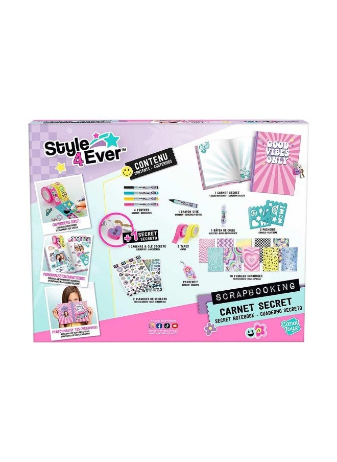 Canal Toys Style 4 Ever Scrapbooking Carnet Secret Notebook  - Image 3