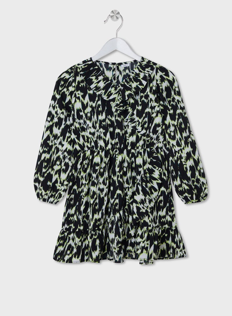 NAME IT Printed Ruffle Dress  - Image 1