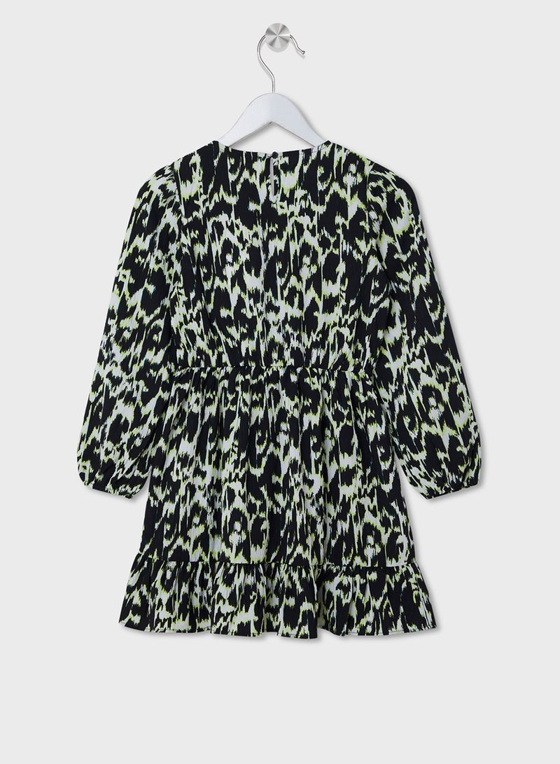 NAME IT Printed Ruffle Dress  - Image 2