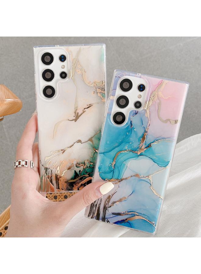 S-TOP Case For Samsung Galaxy S22 Ultra 5G Coloured Glaze Marble Phone Case - Image 5