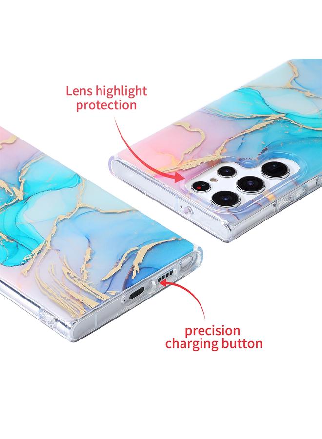 S-TOP Case For Samsung Galaxy S22 Ultra 5G Coloured Glaze Marble Phone Case - Image 4