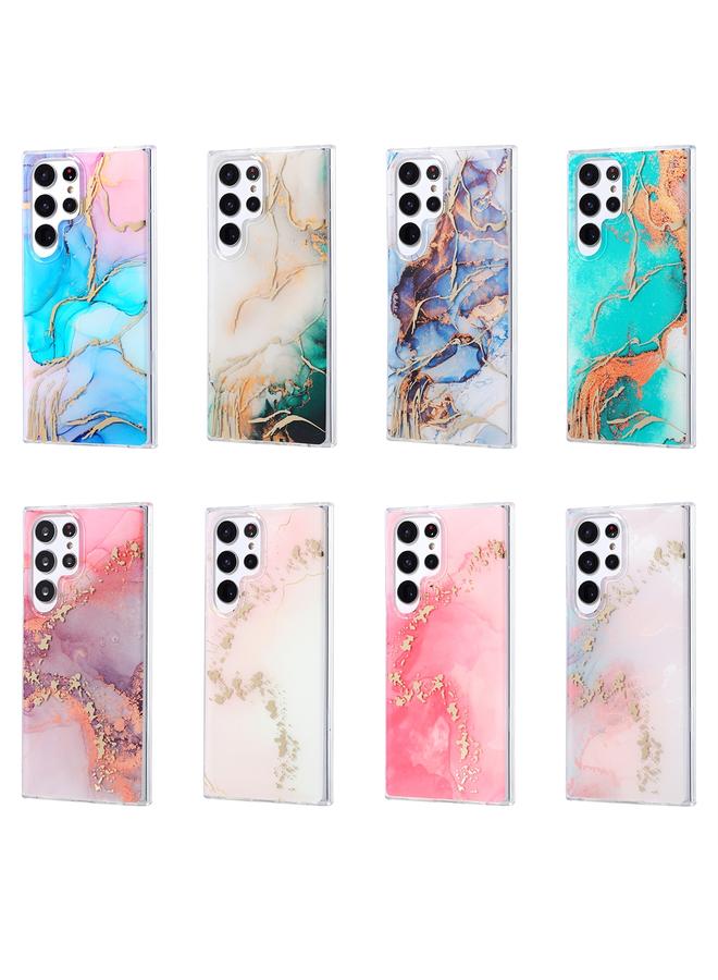 S-TOP Case For Samsung Galaxy S22 Ultra 5G Coloured Glaze Marble Phone Case - Image 2