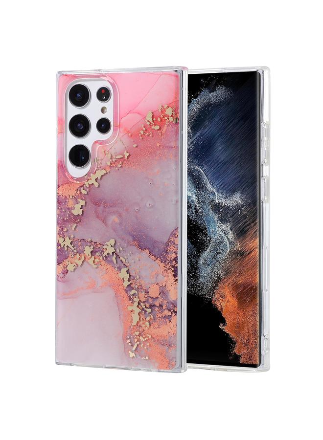 S-TOP Case For Samsung Galaxy S22 Ultra 5G Coloured Glaze Marble Phone Case - Image 1