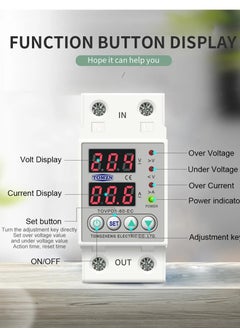 TOMZN High and low voltage and current protection device, 2 digital screen, 80 amp adjustment capacity  - Image 5